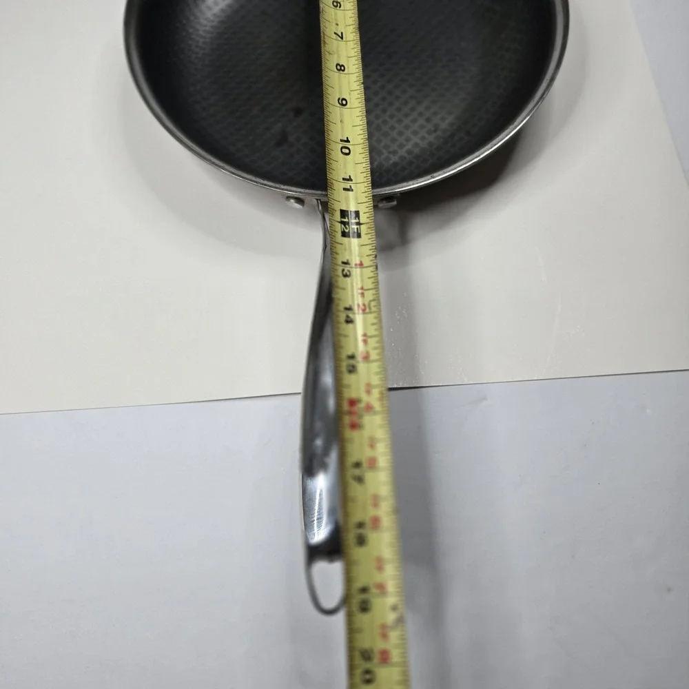 David Burke Stainless Steel 10in Frying Pan Cooking Kitchen Stove Food Stainless